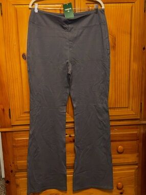 NWT Halara Flex™ High Waisted Back Side Pocket Slight Flare Work Pants, XL TALL